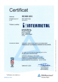 Certificat ISO 9001:2008 et attestation ISO/TS 16949:2009